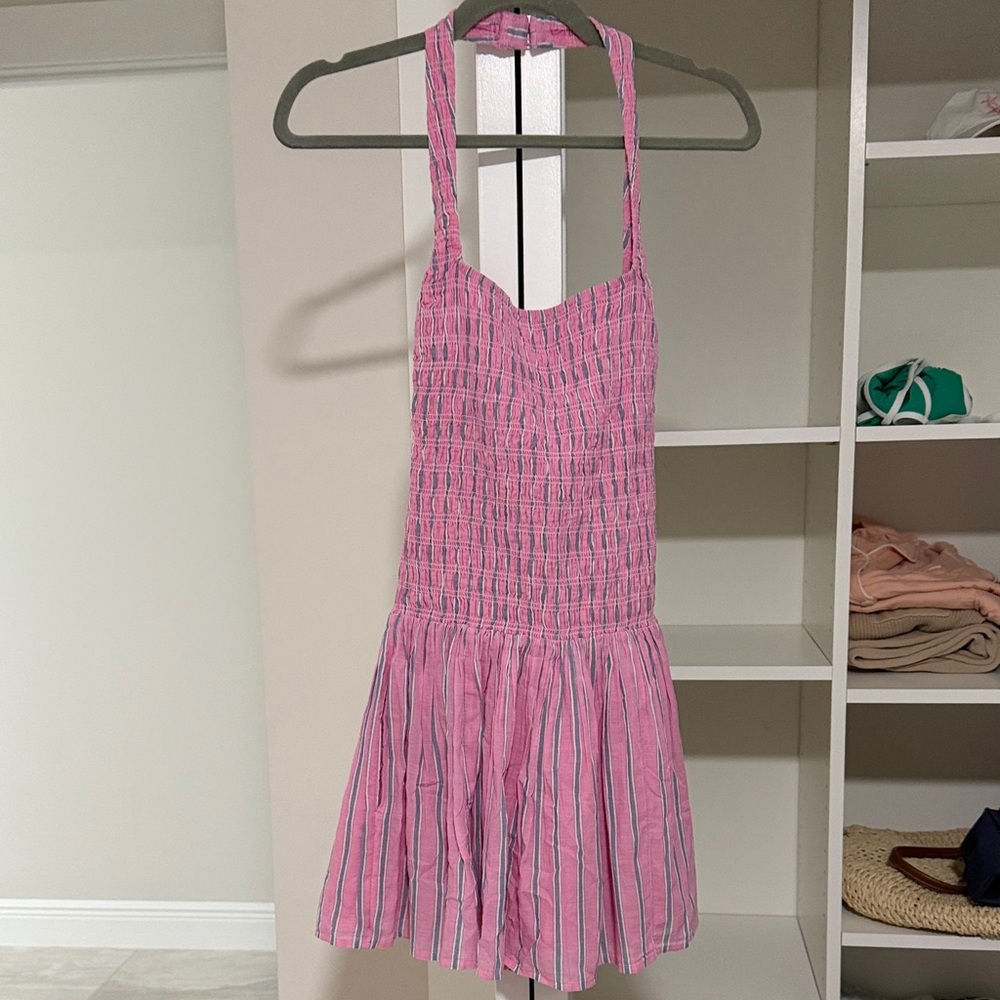 Abercrombie & Fitch Pink Striped Dress